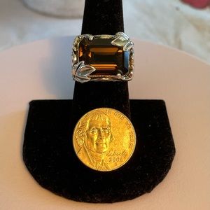 Studio Barse Sterling Silver Smoky Quartz Ring